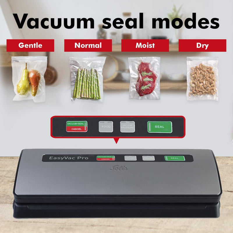 Solis Vac Pro 569 Vakuumiergerät - Folienschweissgerät für Lebensmittel - Vakumierergerät für trocke
