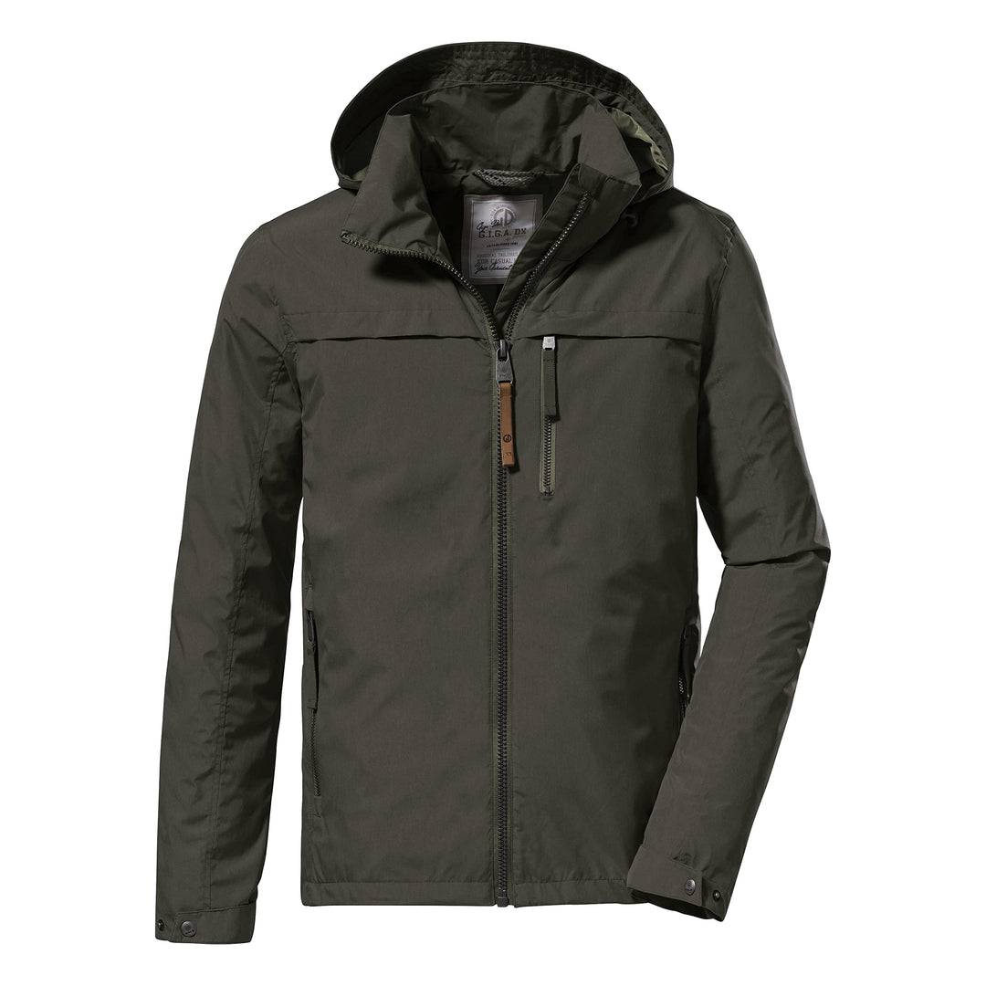G.I.G.A. DX Herren Gs 12 Mn Jckt Funktionsjacke/Outdoorjacke mit einrollbarer Kapuze S grün/anthrazi