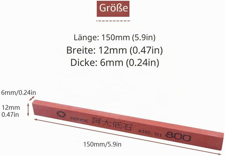ATOPLEE 120/150/180/220/240/320/400/600/800/1000# Schleifstein Messerschärfer [10pcs Alle Grössen]