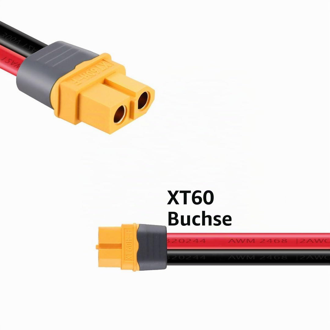 ZkeeShop Solarkabel 10AWG Kabel Solarstecker auf XT60 Adapter 6mm2 Kabel Solar Solarpanel Kompatibel