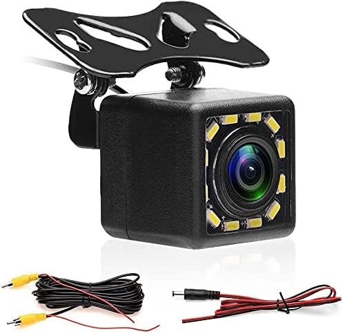 Camecho Rückfahrkamera mit Super Nachtsicht IP67 Wasserdicht Auto Rückfahrkamera 170° Weitwinkel 12