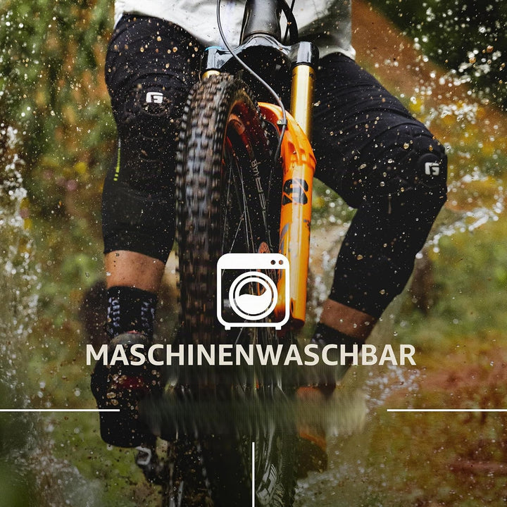 G-Form Pro Rugged 2 Knieschoner für Radsport, BMX, MTB, Downhill-Skateboard, Grösse S, Schwarz S Sch