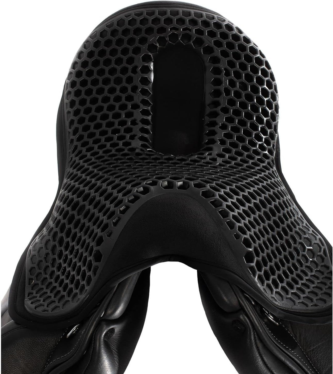Acavallo Ortho-Coccyx Seat Saver Dressag Sitzkissen mit Aussparung Gel Out Black 20mm L schwarz, L s