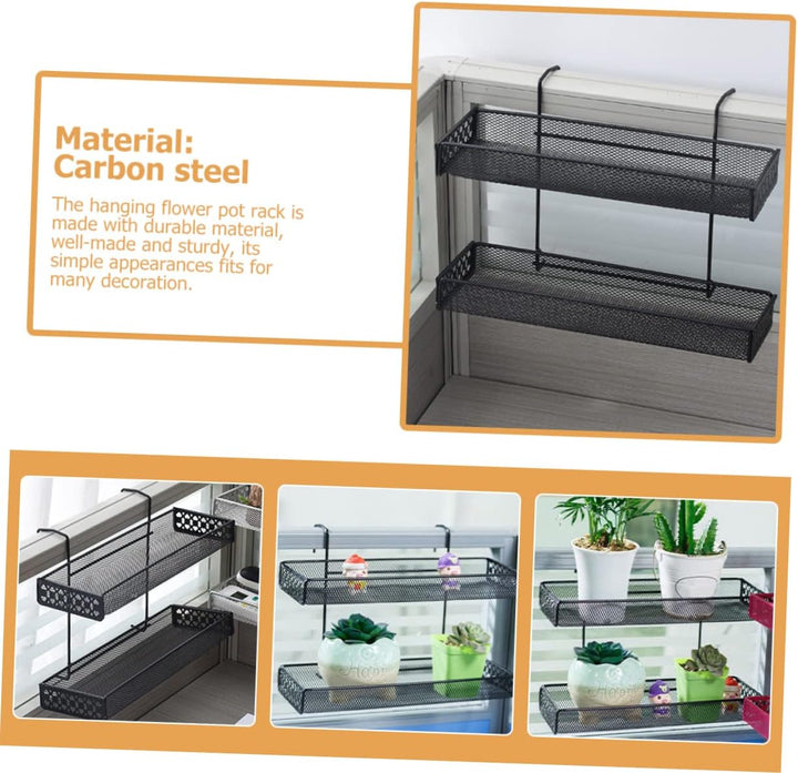 TOYANDONA Blumenhängeregal Für Balkongeländer Klappbares Design Robustes Metall Wetterfest Ideal Für