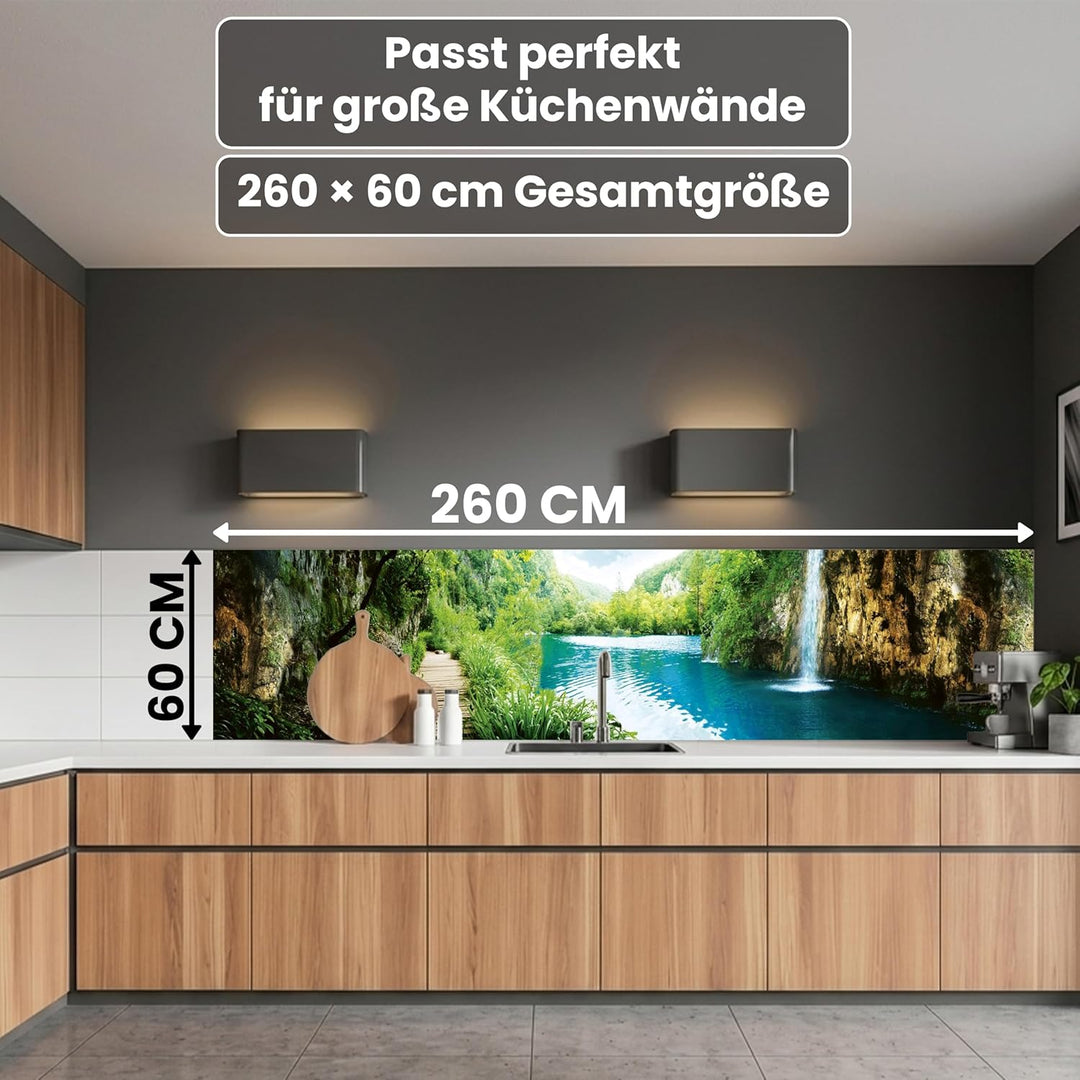 Dimex Küchenrückwand Folie selbstklebend ENTSPANNUNG IM Wald | Klebefolie - Dekofolie - Spritzschutz