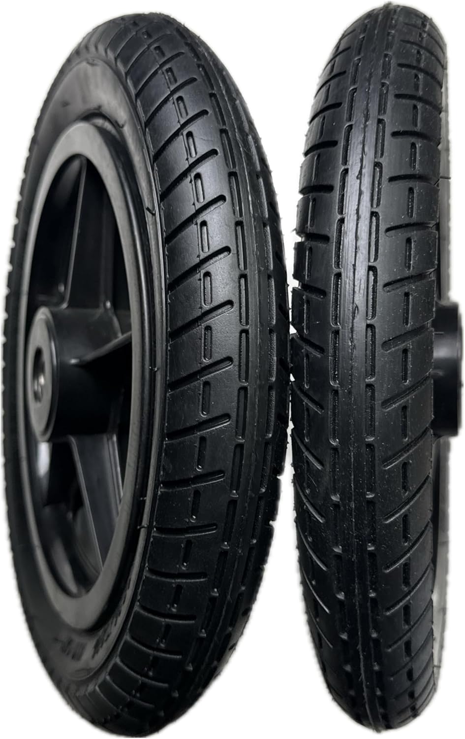 12 Zoll Rollstuhl-Hinterrad, Komplettrad, Ersatzrad, Robuster 12 1/2 x 2 1/4 Zoll Fahrradreifen Viel