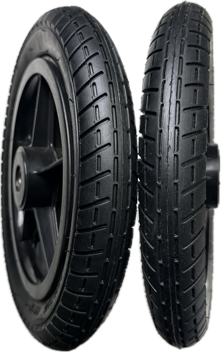 12 Zoll Rollstuhl-Hinterrad, Komplettrad, Ersatzrad, Robuster 12 1/2 x 2 1/4 Zoll Fahrradreifen Viel