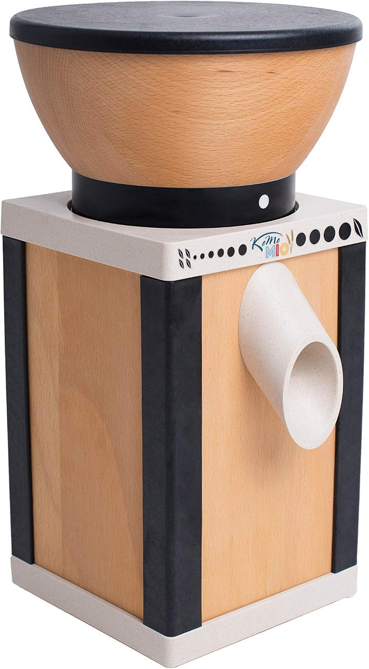 KoMoMio Schwarz | Made in Austria | Edelkorund und Keramik Mahlstein | + 2,5 kg Bio Roggen KoMoMio S