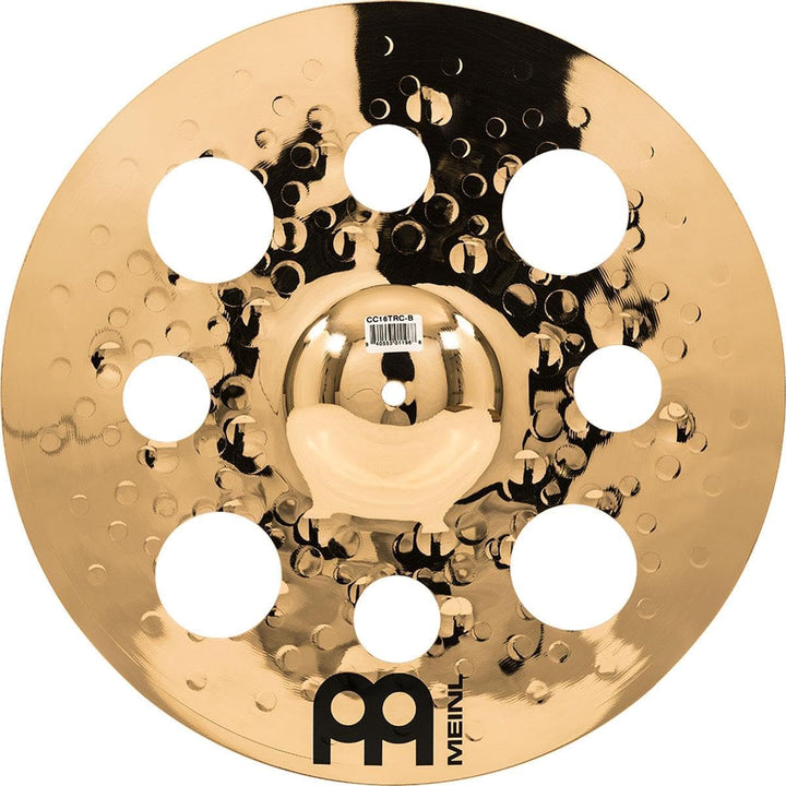 Meinl Cymbals Classics Custom Brilliant Trash Crash 16 Zoll (Video) Schlagzeug Becken (40,64cm) B12