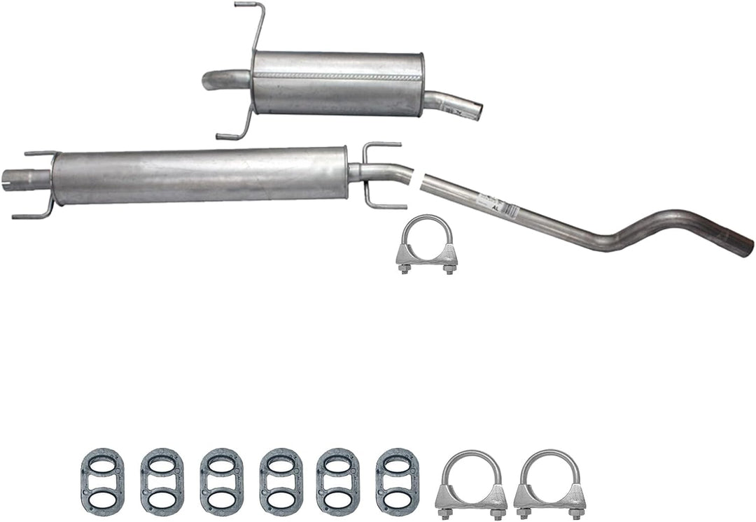 Ferroz Export Ersatz für Auspuffanlage Auspuff ab Kat Opel Astra H 1.6 & 1.8 + Anbaukit