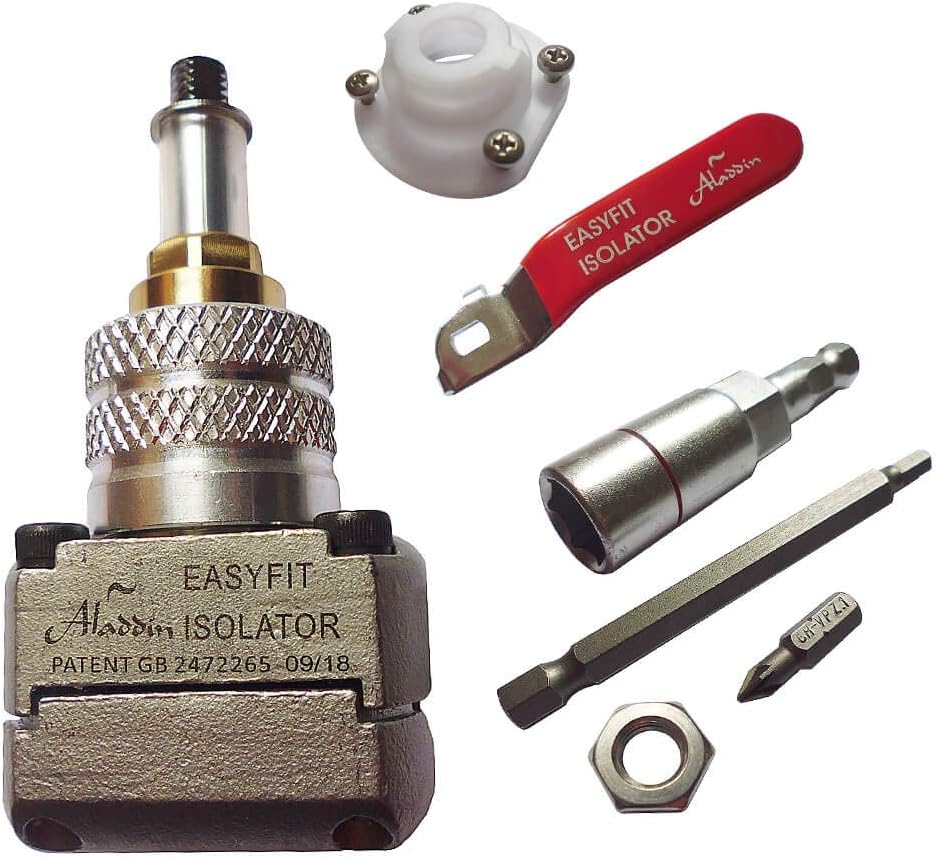 Aladdin EasyFit Trennventil, 22 mm, Starter-Set und Werkzeug-Set