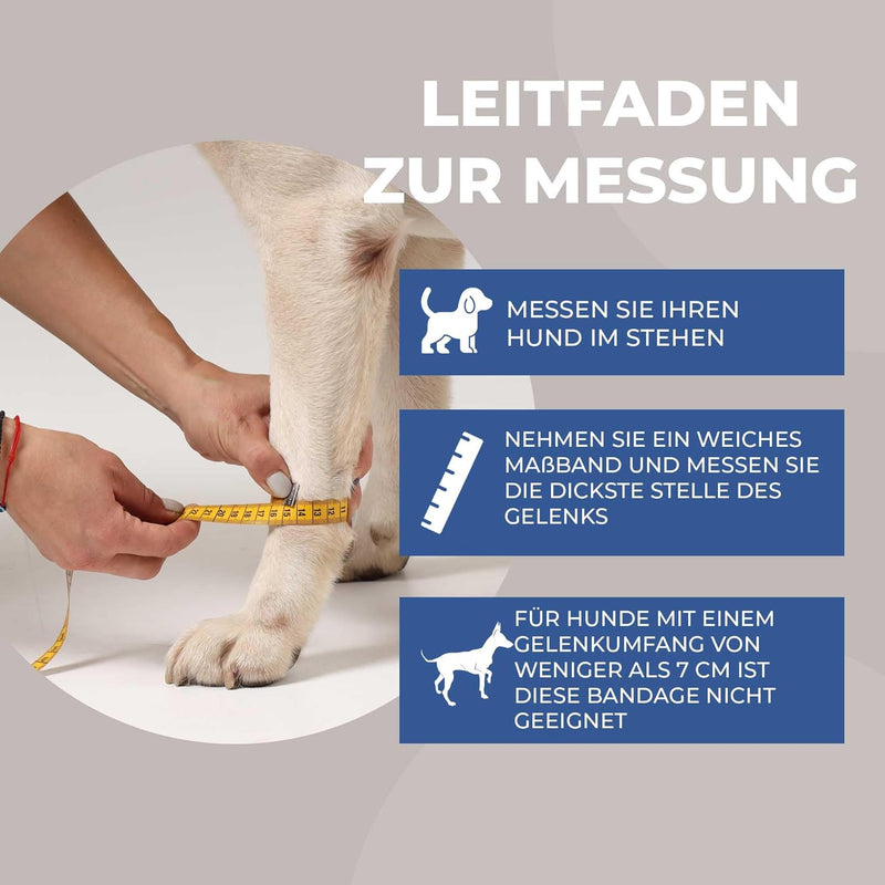 Nature Pet Premium Hunde Handgelenk Bandage/Karpalgelenk Schutz Bandage/Stützbandage für Hunde (S, G