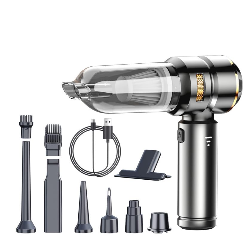 Handheld Vacuum Cleaner, 25000 Pa Wireless with Washable HEPA Filter, Powerful Rechargeable Vacuum C
