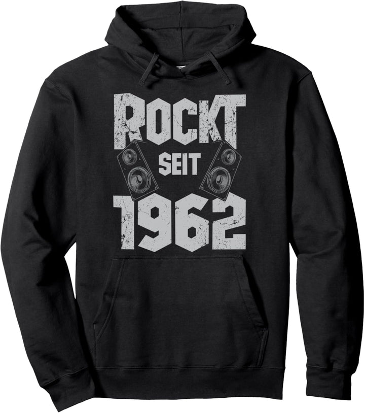 61. Geburtstag Rockt Seit 1962 Jahrgang Rock Mann Frau Cool Pullover Hoodie