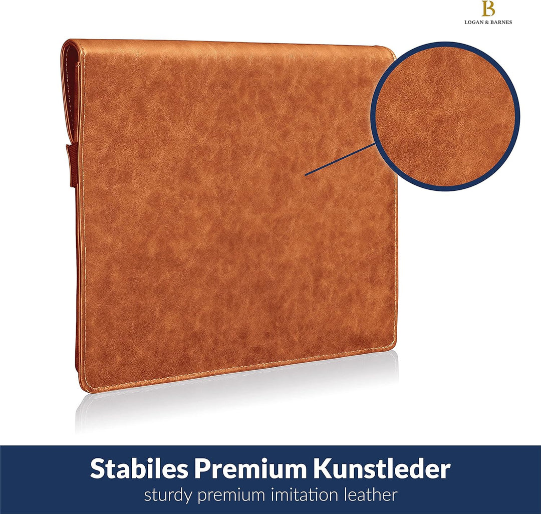 LOGAN & BARNES Laptop Hülle Herren - Elegante Laptop Tasche mit angenehmer Innenpolsterung - schlank