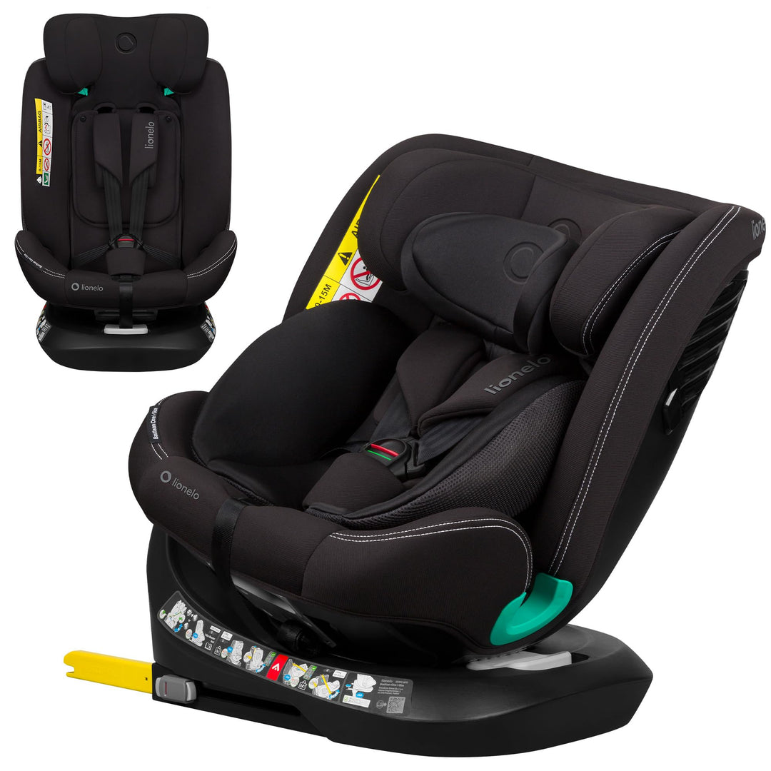 Lionelo Bastiaan i-Size One 360o drehbarer Autositz für Kinder von 40-150 cm, Montage in Fahrtrichtu