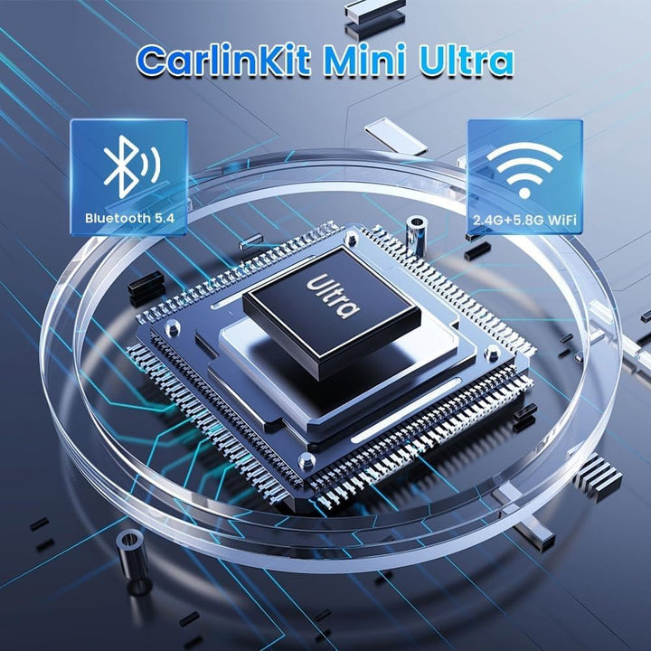 Carlinkit Mini Ultra Adapter für iPhone und AndroidWireless Konvertiert kabelgebundenes zu Wireless