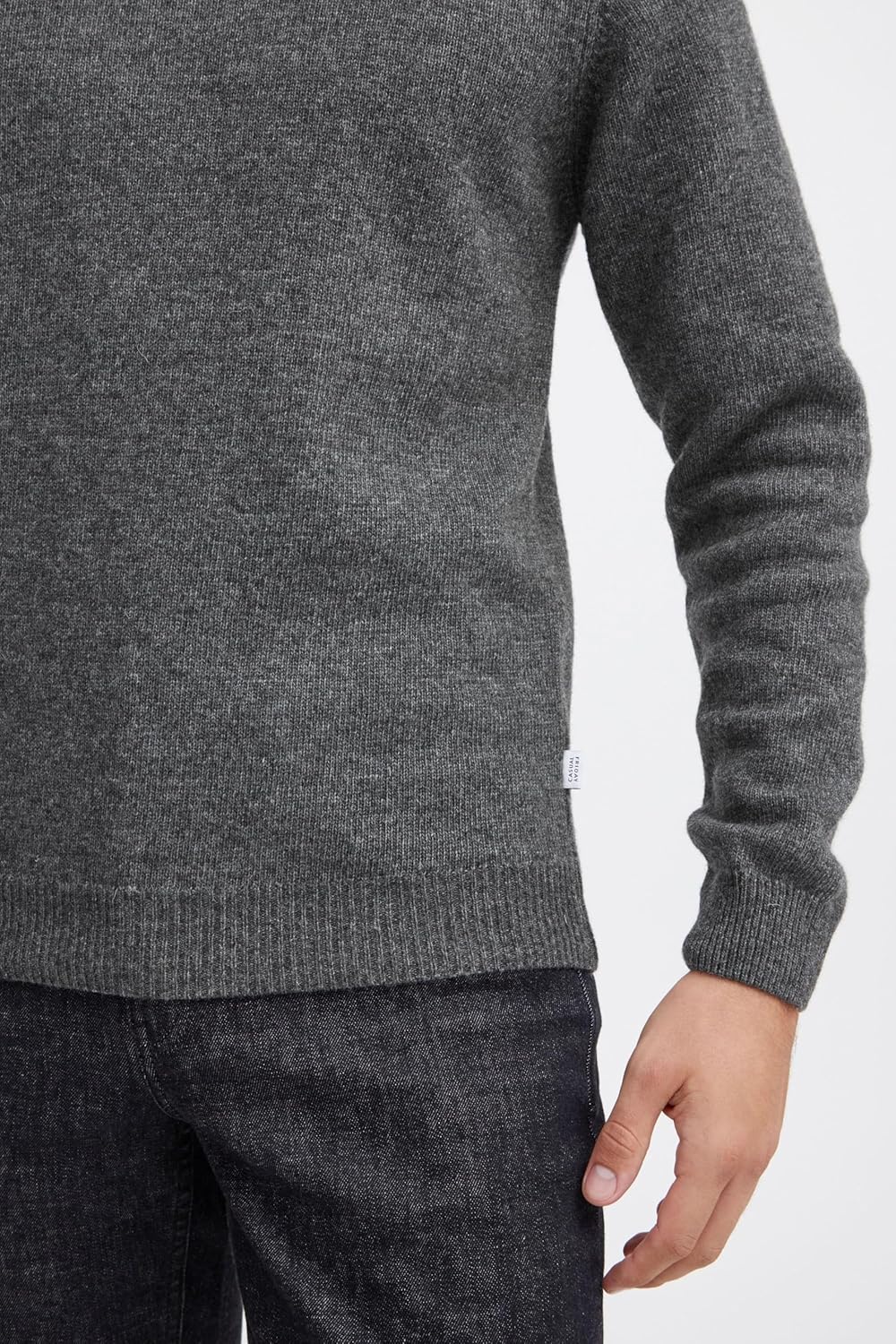 CASUAL FRIDAY Herren Karl Crew Neck Bounty Knit Pullover XL Pewter Mix (50817), XL Pewter Mix (50817