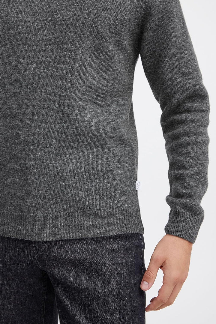 CASUAL FRIDAY Herren Karl Crew Neck Bounty Knit Pullover XL Pewter Mix (50817), XL Pewter Mix (50817