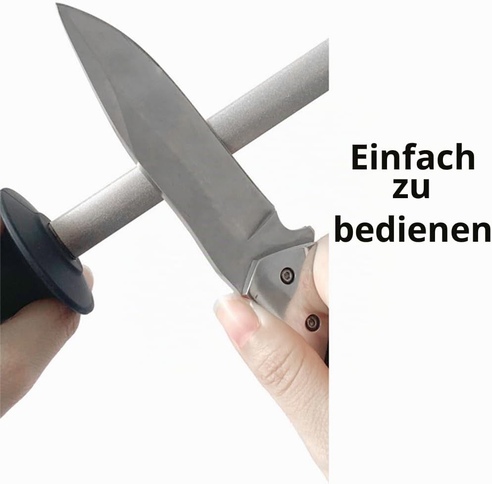 5 Zoll Hufmesserschärfer mit ABS-Griff, diamantbeschichteter Pferderaspelschneider für Ranches, Küch