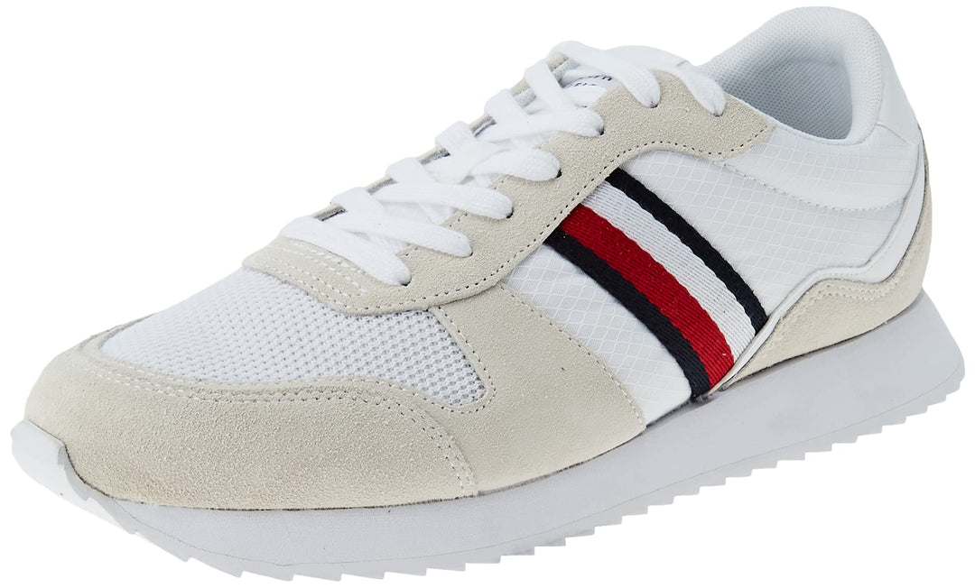 Tommy Hilfiger Schuhe-Sneakers/Sportschuhe Herren 42 EU Weiss, 42 EU Weiss