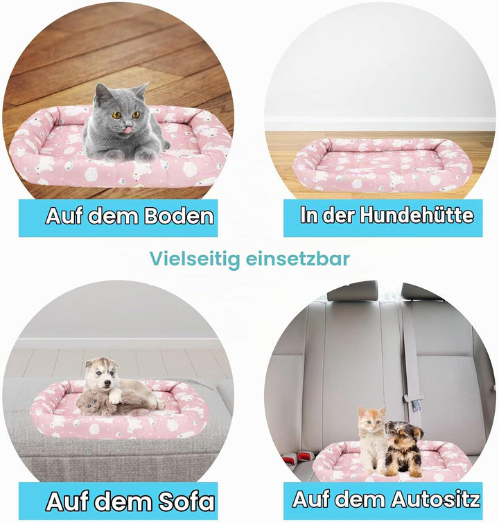Gukasxi Haustier Kühlmatte Kühlend Decke für Sommer, Katzen Kühlbettchen Selbstkühlende Matte Waschb