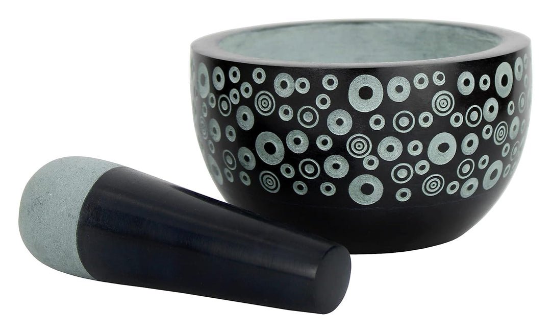 Mörser Saturn Fair Trade mit Stössel, Softstone, H 6,5 cm DM 12 cm