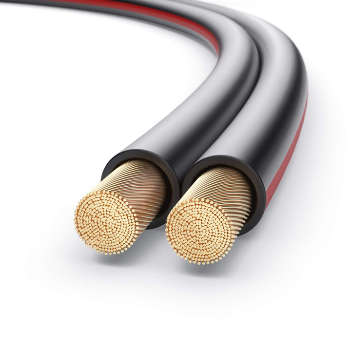 PureLink Lautsprecherkabel OFC 2 x 2,50mm² (0,20mm), 100m, schwarz 100m 2 x 2,50mm² (0,20mm) schwarz