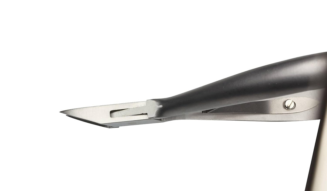 HK Manicure by Hans Kniebes - 13 cm gerade Eckenzange mit Doppelfeder - durchgestreckt - rostfreier