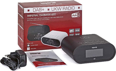 Imperial DABMAN d20 Radiowecker (DAB+ / DAB/UKW, Mono, Wecker, Uhrenradio, Wireless-Charging Funktio