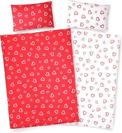 PinkZebra Baby- & Kinderbettwäsche: Decke 100 x 135 cm + Kissen 40 x 60 cm, für Mädchen & Jungs aus