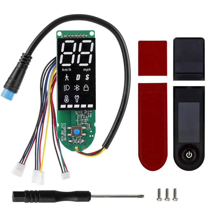 Elektroroller Dashboard für Xiaomi 1S/Pro/Pro 2, E-Scooter Armaturenbrett mit Abdeckung, Klare Daten