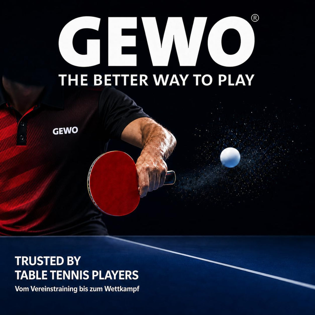 GEWO Schlägerkoffer Alu-Safe - Tischtennis Alukoffer mit Schaumstoff für geschützten Transport und s