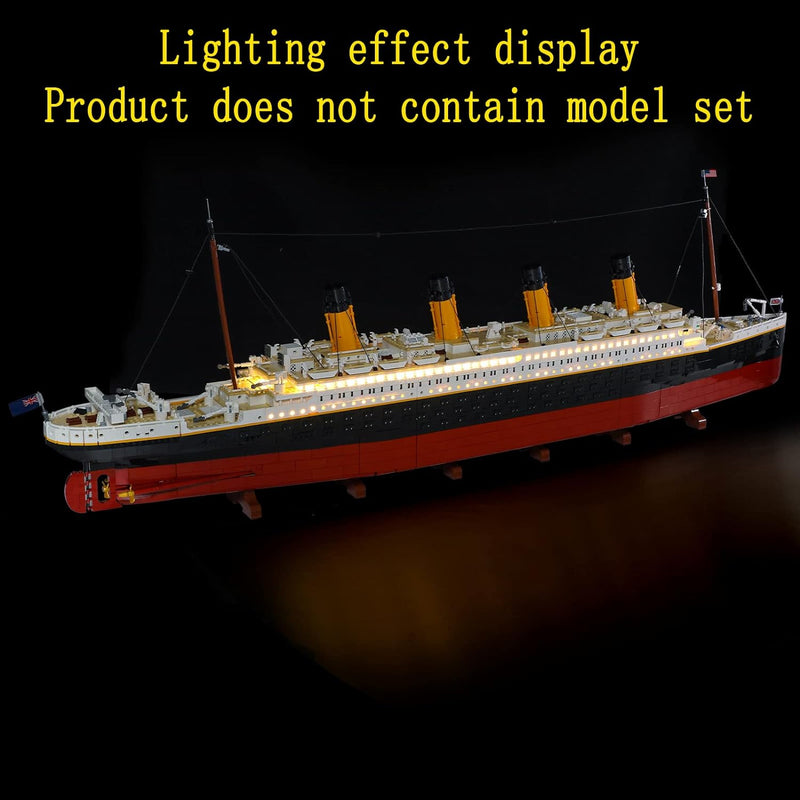 GEAMENT LED Licht-Set Kompatibel mit Lego Titanic - Beleuchtungsset für Creator 10294 Baumodell (Leg