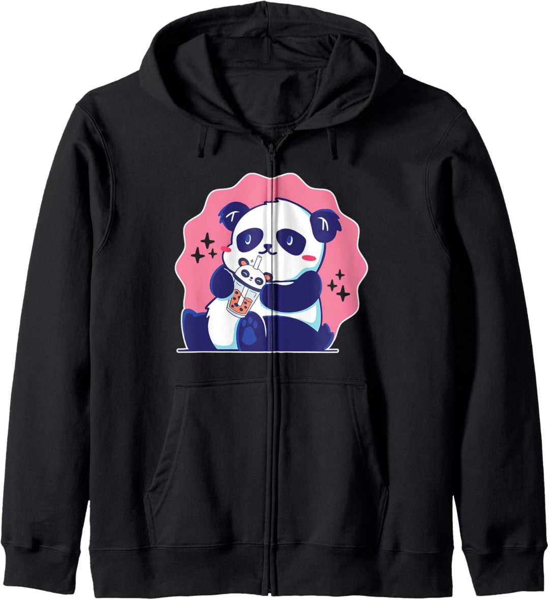 Bubble Tea Panda Kids Japanischer niedlicher Kawaii Kapuzenjacke