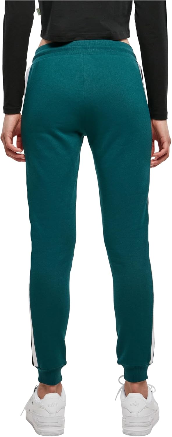 Urban Classics Damen Sporthose Ladies College Contrast Sweatpants Frauen Hose, Jogginghose mit Strei