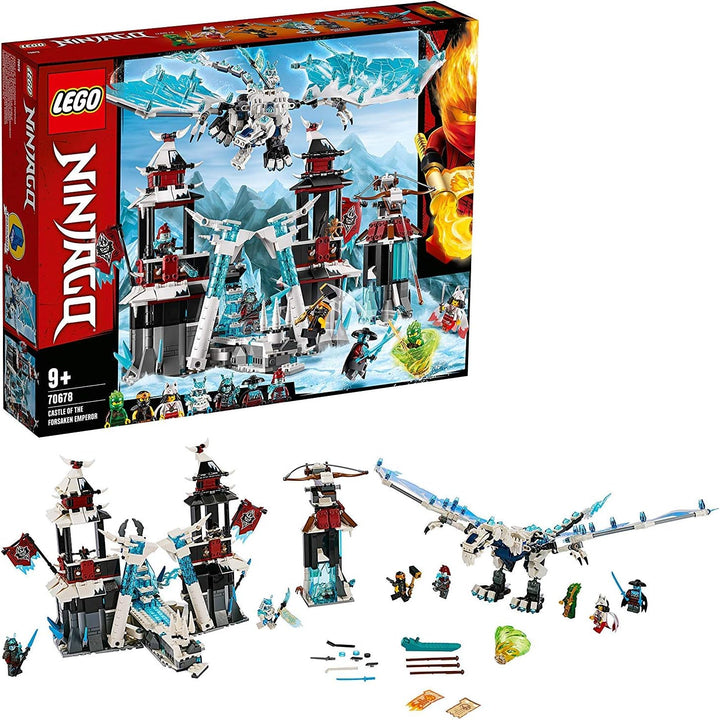 Lego 70678 NINJAGO Festung im ewigen EIS, Set mit Eisdrachen-Spielzeug, Meister des Spinjitzu Spiels