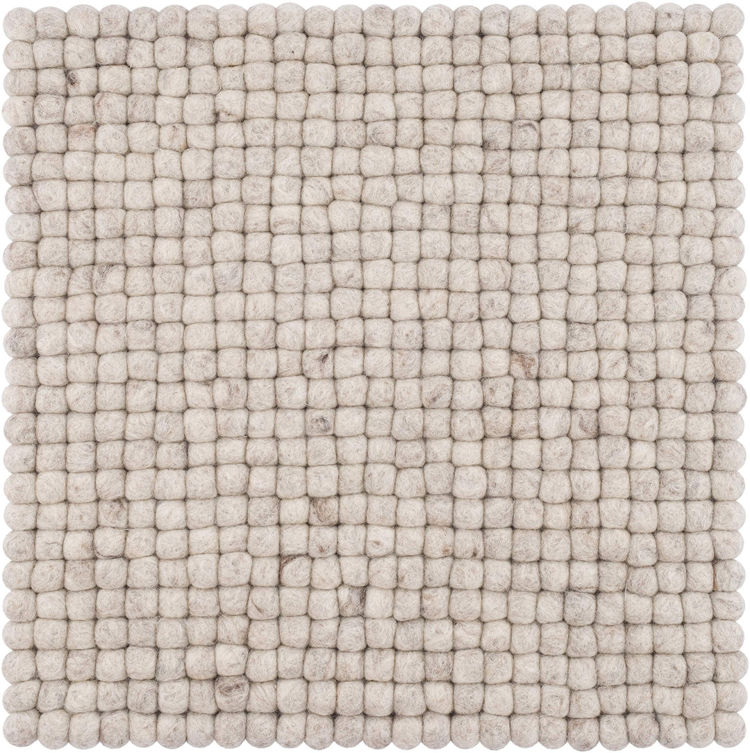 myfelt Filzkugel Sitzauflage Stuhlauflage - Béla - 36x36 cm, beige, Beige