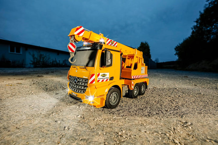 Carson 500907666 1:20 MB Arocs Kranwagen 100% RTR - Ferngesteuertes Fahrzeug, Lastwagen mit Funktion