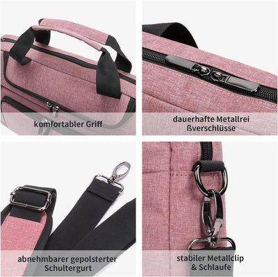 BERTASCHE Laptoptasche Damen 17-17.3 Zoll Notebook tasche für Business Arbeit Uni Aktentasche 17 Zol