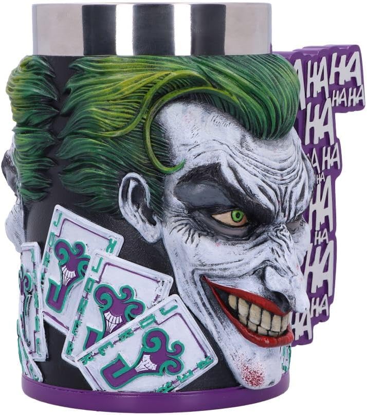 Nemesis Now Krug Kanne Offizielles Lizenzprodukt von The Joker, Violett, 15,5 cm, Kunstharz