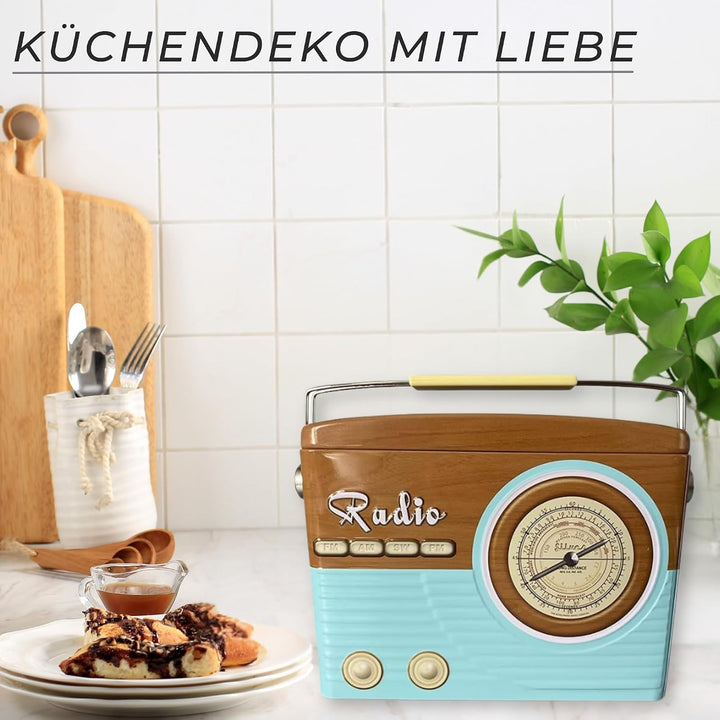 MediMuc Radiodose tailliert blau - Aufbewahrungsdose, Keksdose, Blechdose - lebensmittelecht - Vol.
