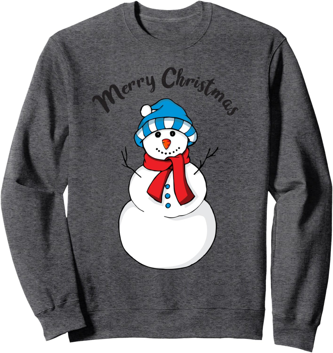 Nette Frohe Weihnachten Feiertags-Schneemann-Illustration Sweatshirt