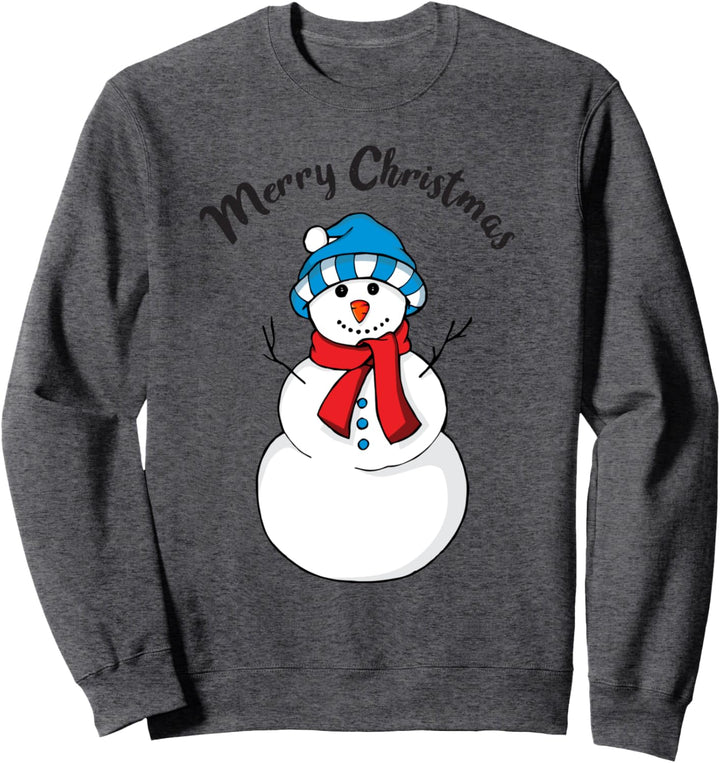 Nette Frohe Weihnachten Feiertags-Schneemann-Illustration Sweatshirt