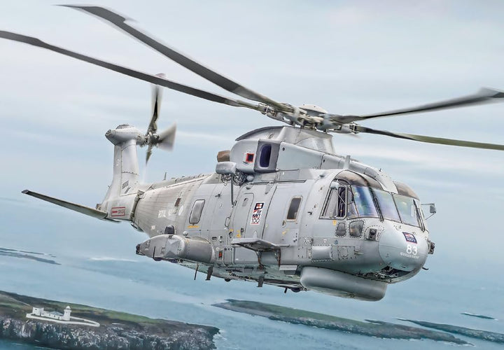 Italeri 1486 1:72 AW-101 Merlin HM.1 Modellbausatz Militärflugzeug