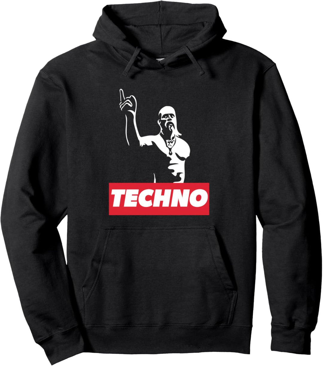 Techno Viking für Raver, DJ, Techno Party, Festival Pullover Hoodie