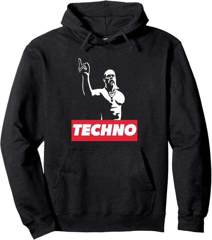 Techno Viking für Raver, DJ, Techno Party, Festival Pullover Hoodie