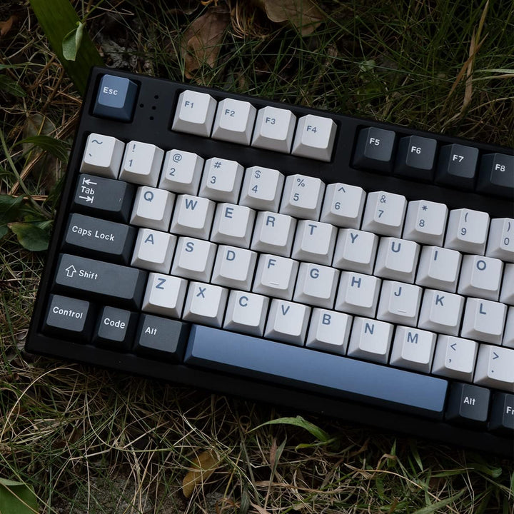 Arctic Blue White Tastenkappen Komplettset 173 Tasten Cherry Profile Doubleshot Custom Keycaps für C