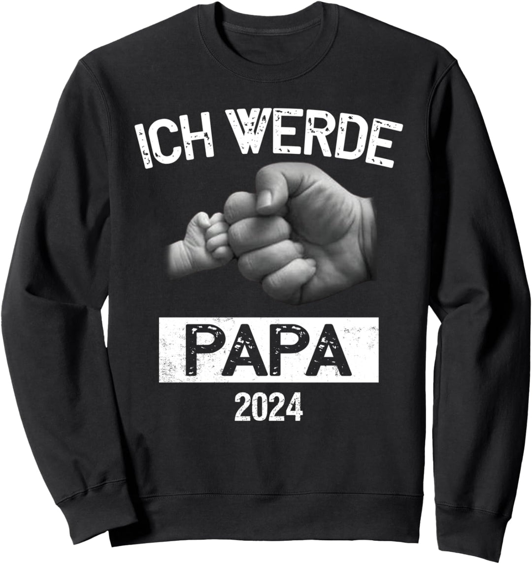 Ich werde Papa 2024 Ich werde bald Vater Sweatshirt