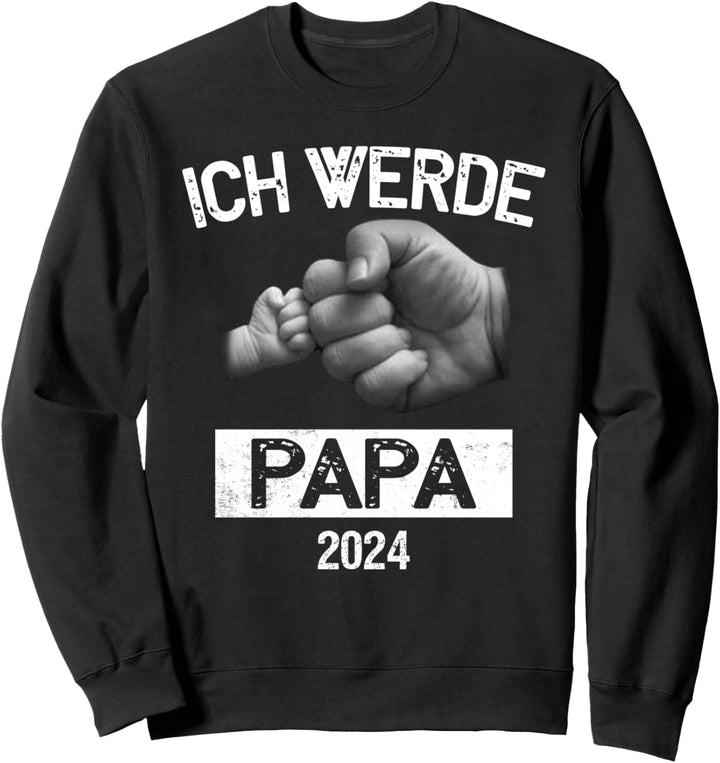 Ich werde Papa 2024 Ich werde bald Vater Sweatshirt